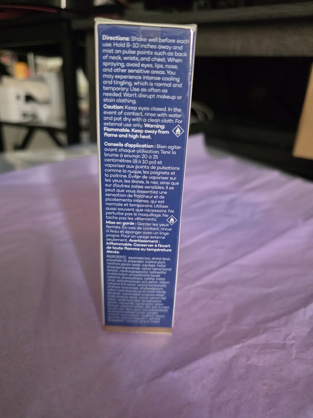 Pause Cooling Mist New Sealed